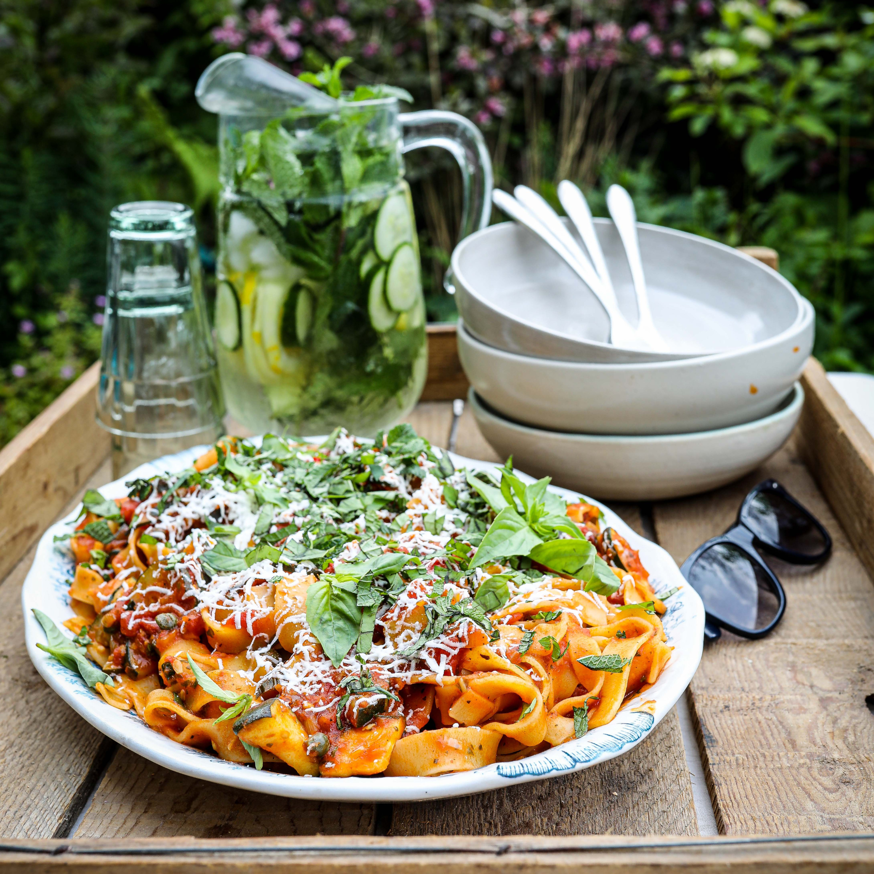 James Strawbridge's Courgette and Tomato Pappardelle