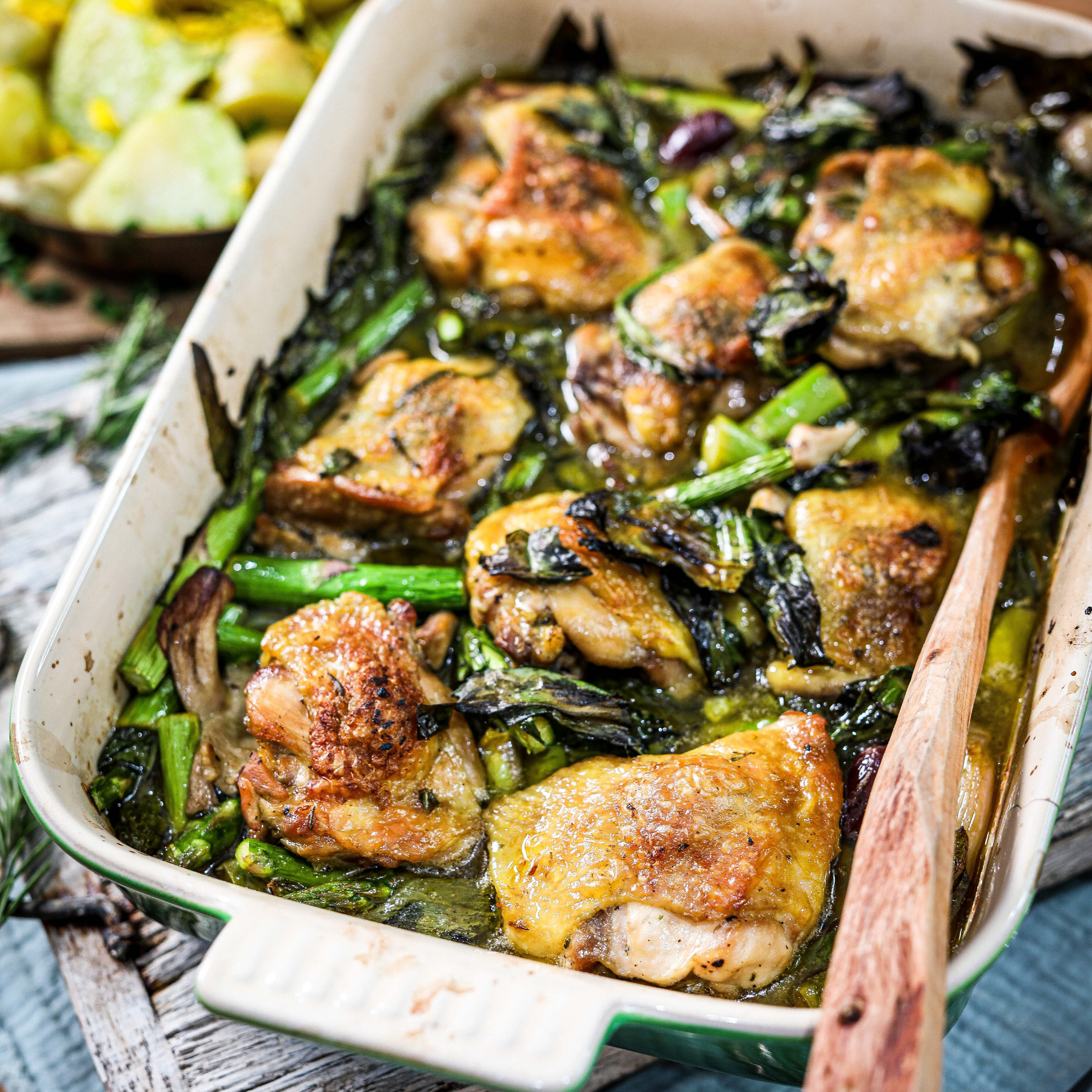 James Strawbridge's Chicken and Asparagus Tray Bake