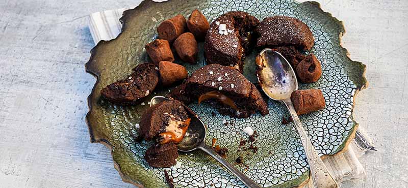 James Strawbridge’s Salted Caramel Molten Chocolate Cake