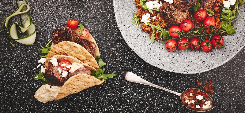 Greek-inspired lamb meatballs