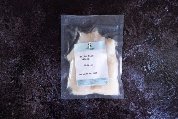 Diced White Fish 200g - Stevensons - 44 Foods - 02