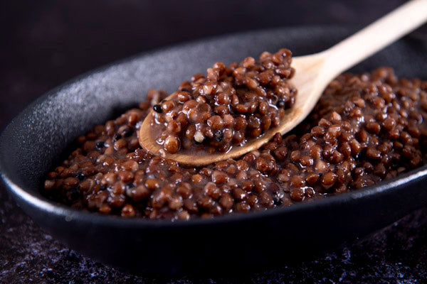 Suma Tinned Black Beluga Lentils 240g Drained - Suma - 44 Foods - 04