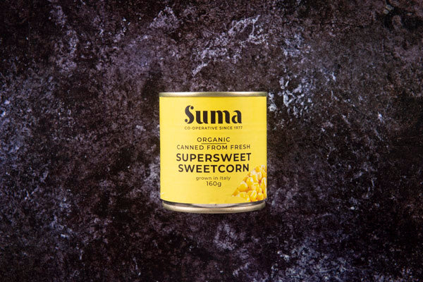 Suma Tinned Supersweet Sweetcorn 160g - Suma - 44 Foods - 02