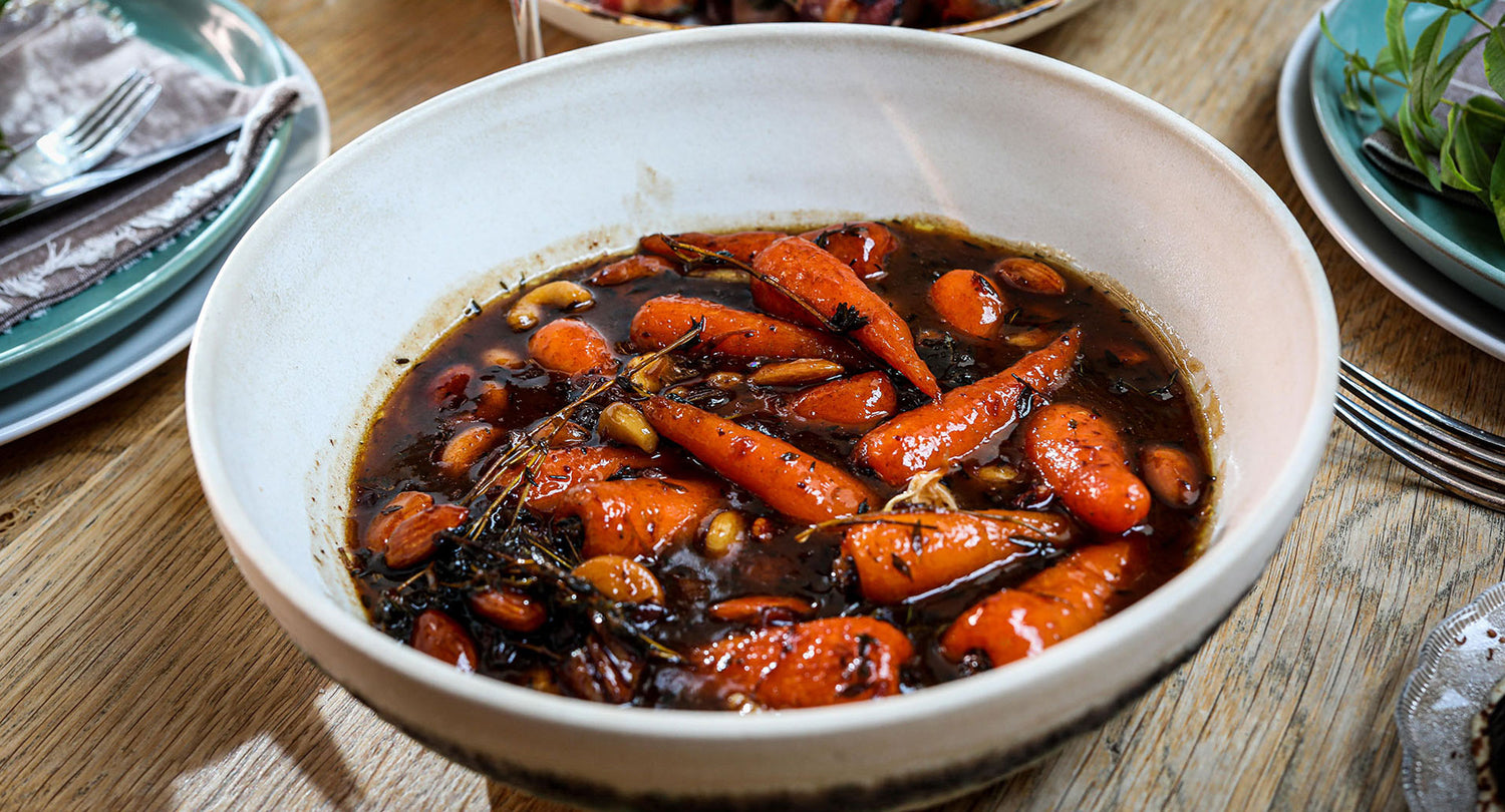 James Strawbridge’s Chantenay Carrots with Spiced Rum and Cranberry Sauce