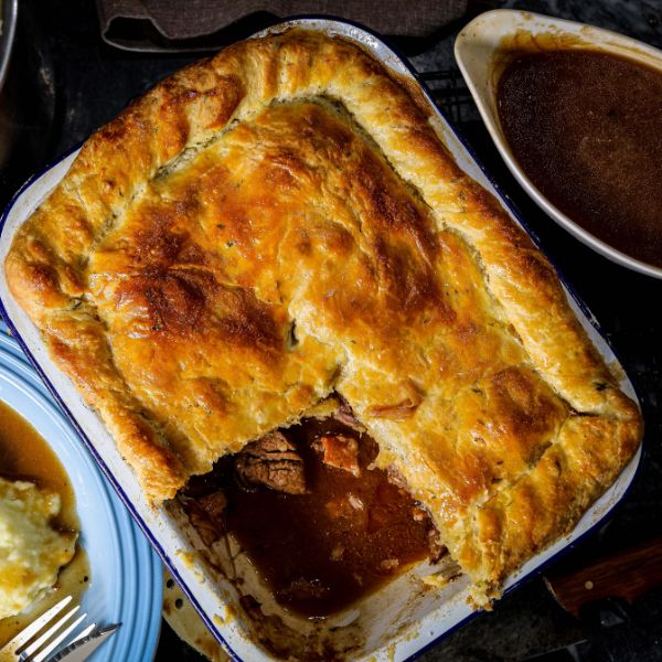 Scotch beef and ale pie