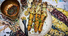 James Strawbridge’s Fiery Corn on the Cob with Chilli Jam Butter