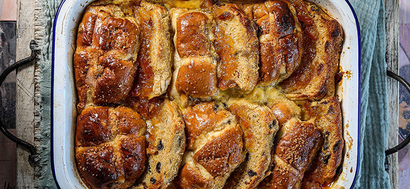 James Strawbridge’s Hot Cross Bun and Marmalade Pudding