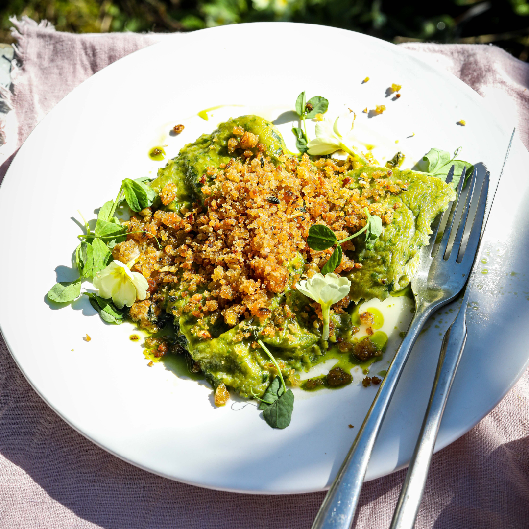 James Strawbridge's Wild Garlic Pasta with Pangrattato