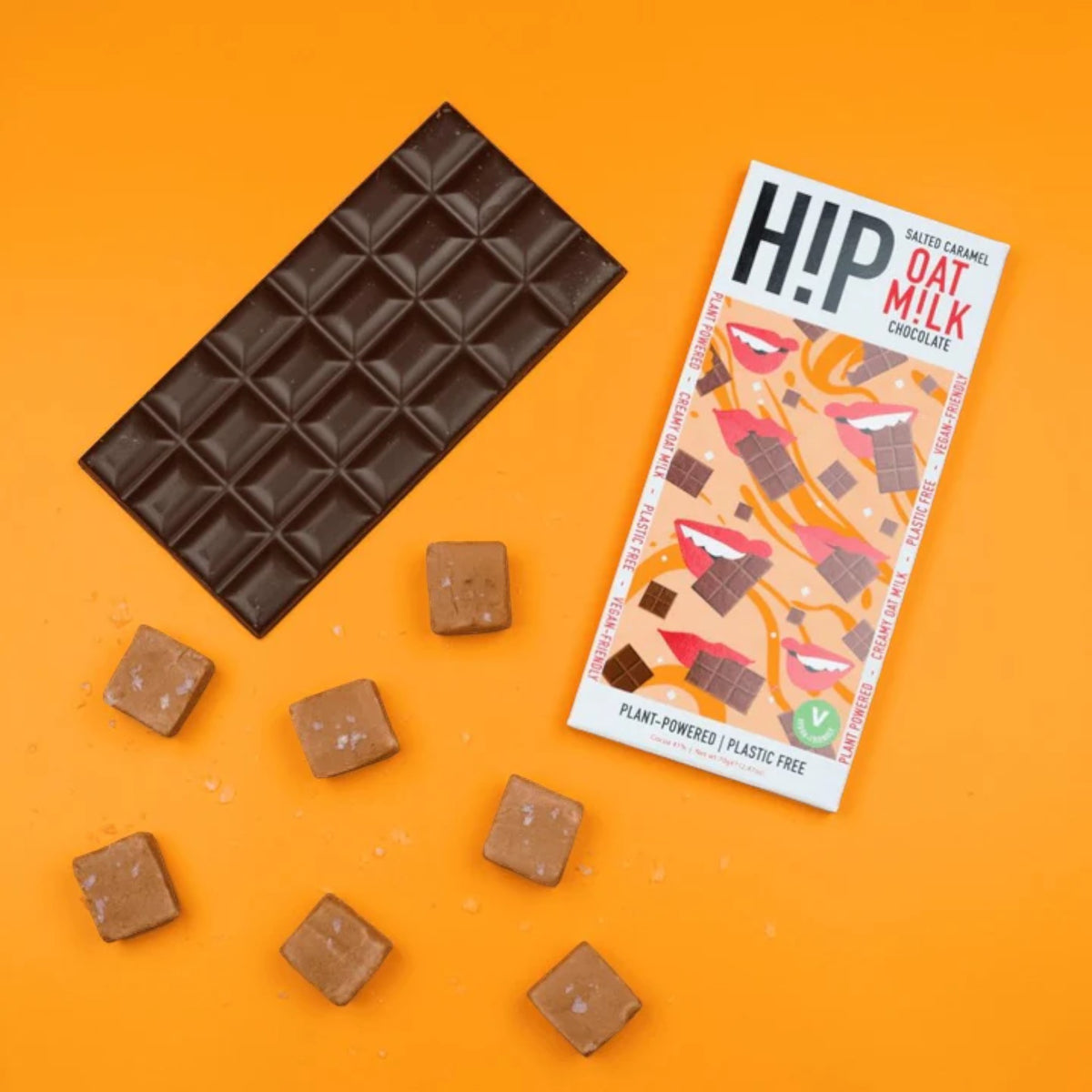 H!P - Salted Caramel Oat Milk Chocolate (70g)