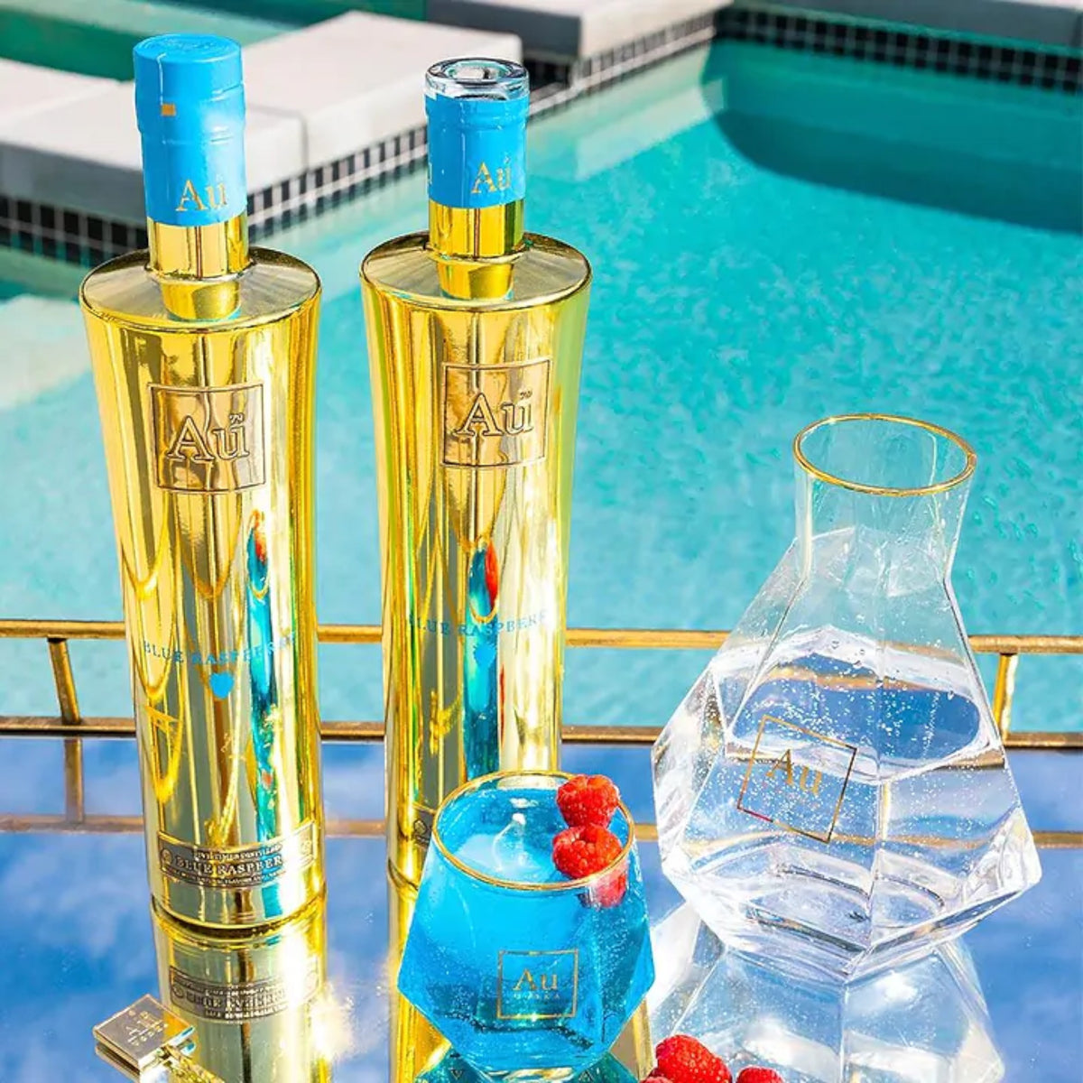 AU Vodka - Blue Raspberry (70cl)