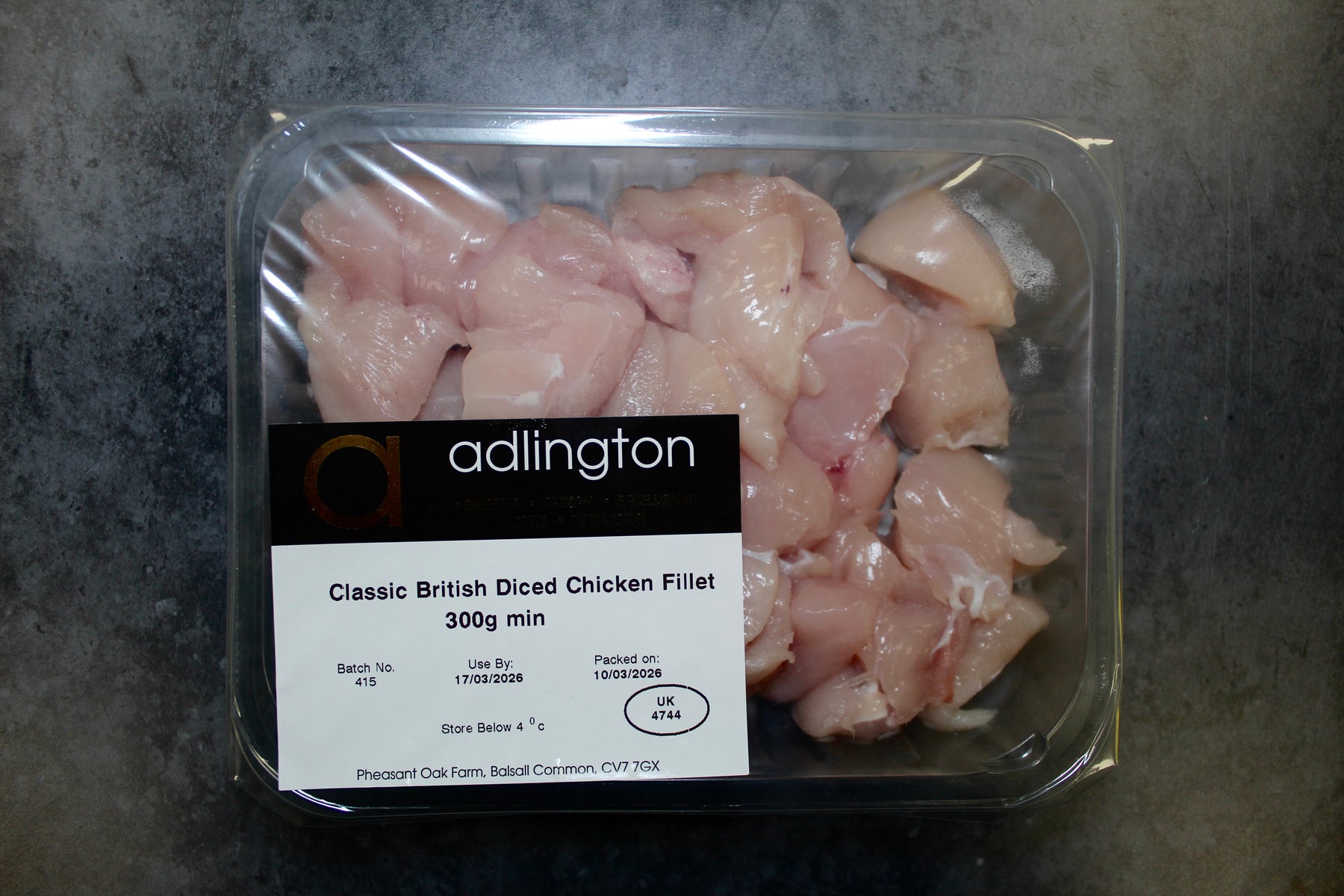 Adlington - Diced Chicken Fillet (300g)