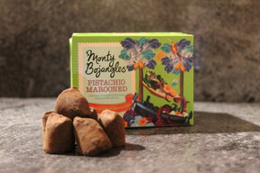 Macaroon and Pistachio Cocoa Dusted Truffles (150g)