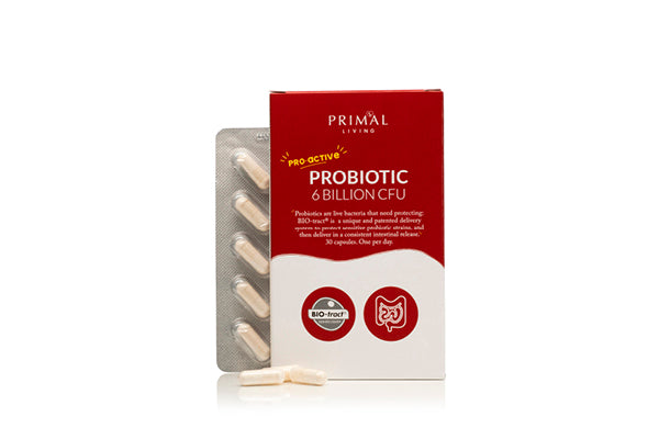 Probiotic 6 Billion CFU 30 Capsules - Primal Living - 44 Foods - 01