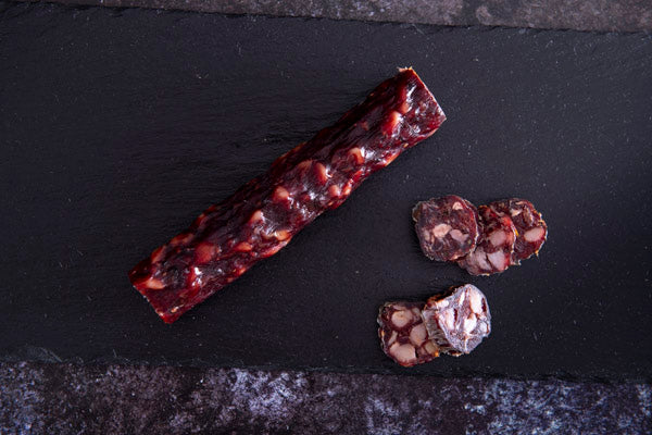 Sloe and Garlic Wild Venison Salami 110g - The Real Cure - 44 Foods - 03