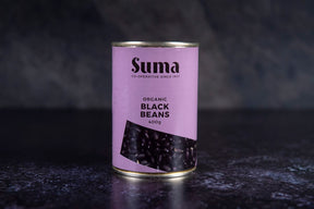 Suma Tinned Black Beans 240g Drained - Suma - 44 Foods - 02