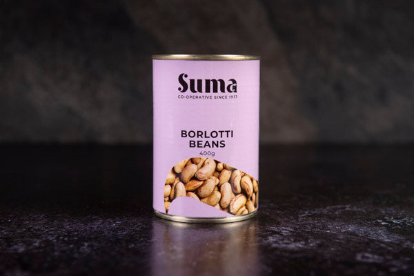 Suma Tinned Borlotti Beans 225g Drained - Suma - 44 Foods - 02