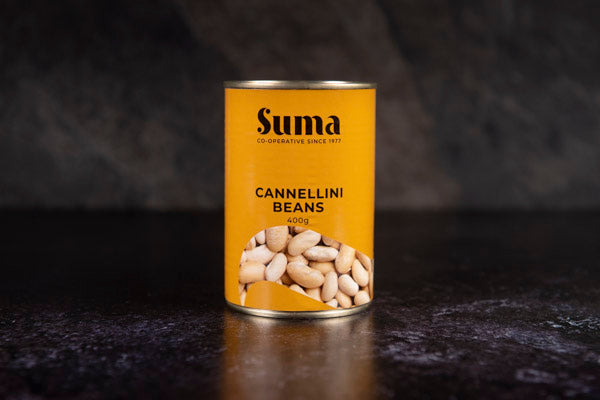 Suma Tinned Cannellini Beans 225g Drained - Suma - 44 Foods - 02