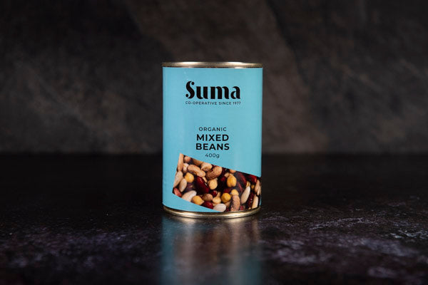 Suma Tinned Mixed Beans 240g Drained - Suma - 44 Foods - 02